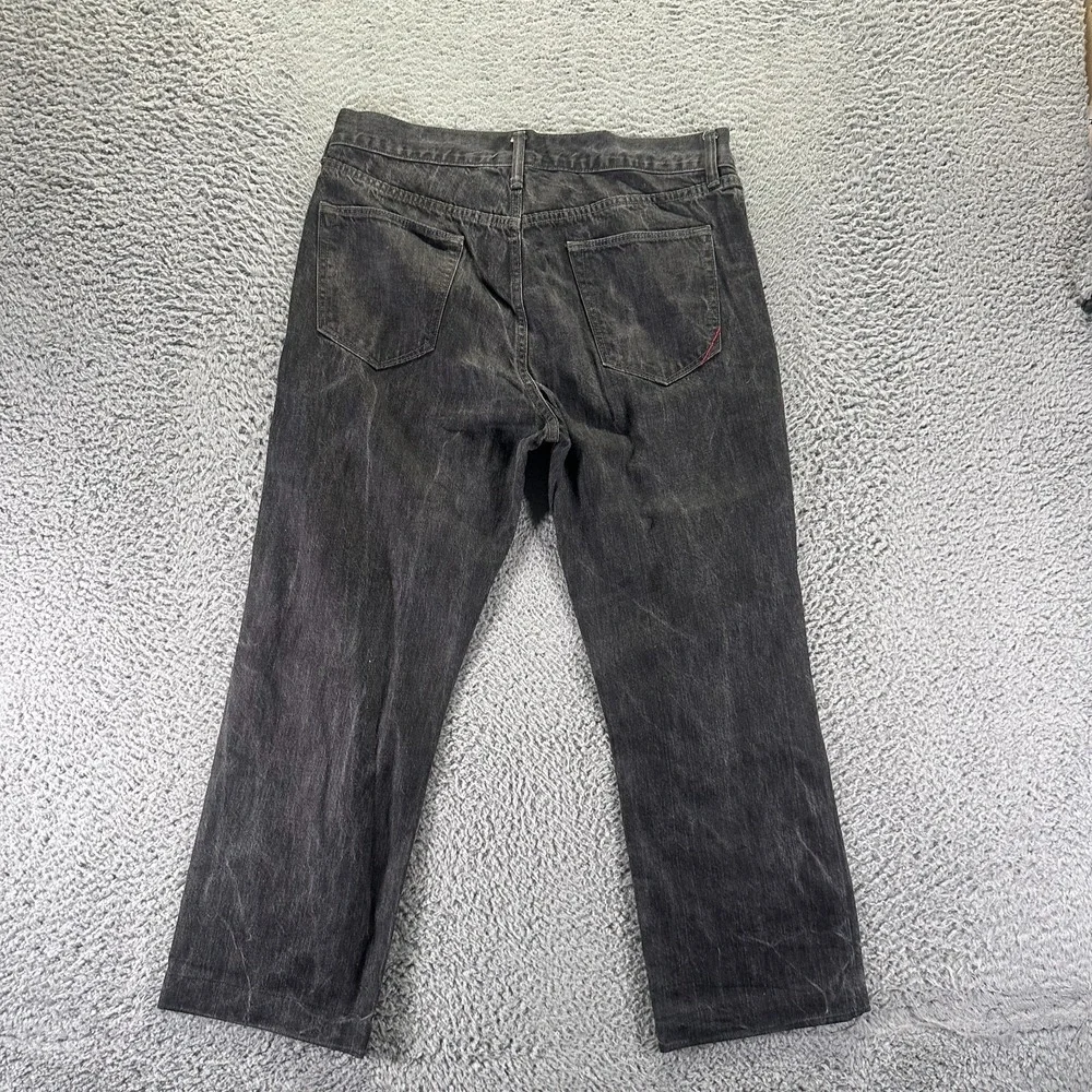 Banana Republic Jeans Mens 34x26 Black Cotton Denim Straight Leg Travel Workwear